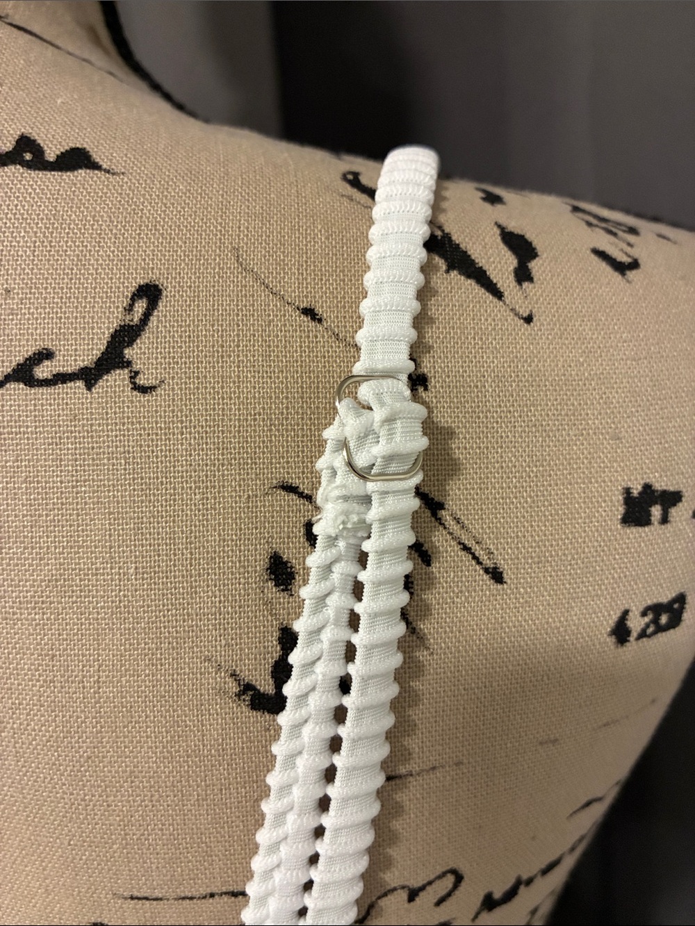 White Ribbed Two-Piece Bikini Set - Picture 8 of 12